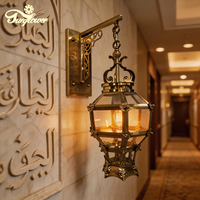 Applique murale de luxe pour mosquée, style islamique, en fer, avec éclairage LED, pour la décoration de la mosquée