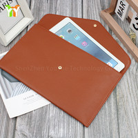 Enveloppe en cuir légère A4 Document Bags Support de portefeuille multifonction pour ordinateur portable Ipad