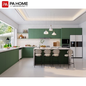Pa tốt nhất thiết kế hiện đại tùy chỉnh trang bị đồ nội thất ô liu màu xanh lá cây tủ bếp đặt với phụ kiện tủ bếp - Product Image 2
