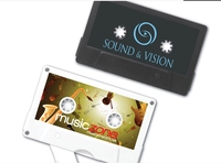 Cassette forme 2.0/3.0 USB Flash Drive Memoria en plastique pour l'économie de musique nouveau produit