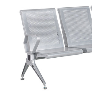 Silla de Espera de Aleación de Aluminio Ou He P1611, Asiento Público Reforzado para Uso Hospitalario, Color Plateado - Product Image 2