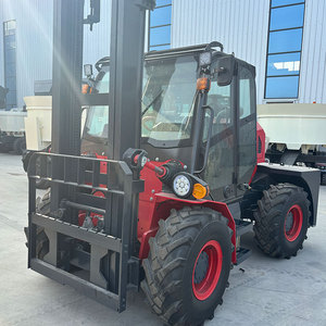 Montacargas Todoterreno de 3.5 Toneladas <span class=keywords><strong>4x4</strong></span> Diésel con <span class=keywords><strong>Neumáticos</strong></span> Grandes para Superficies Irregulares, Desplazador Lateral Hidráulico Automático - Product Image 5