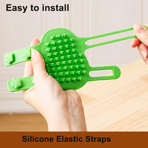 ซิลิโคนแมว tickling Scratcher ผนังมุม Groomer แผ่นแมวแปรงหวีทําความสะอาดตัวเอง - Product Image 3