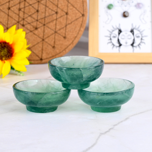 Bol en fluorite verte naturelle poli à la main, idéal pour la collection ou comme cadeau de mariage – Offre spéciale - Product Image 5