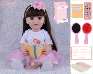 Poupée Reborn FiveStar de 56 cm en Vinyle et Caoutchouc, Jouet de Mode Réaliste pour Enfants, Idéale pour Lire des Histoires - Product Image 1