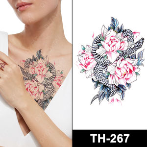 <span class=keywords><strong>Tatuajes</strong></span> Temporales de Diseños Geniales al por Mayor, Resistentes al Agua, para Cuerpo, Hombro, Pierna, <span class=keywords><strong>Cuello</strong></span>, Media Manga, Tinta de <span class=keywords><strong>Color</strong></span> y Negra - Product Image 3