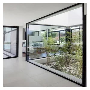 Ikealuminium 2023 nfrc фиксированные металлические жалюзи, фиксированные наружные кронштейны для окон, стеклянные арочные окна, фиксированные окна для дома