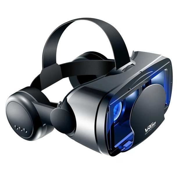 Virtual Reality Glasses 3D VR Headset Compatible with Smartphones Eye Protection Adjustable Strap Comfortable for Gaming Movie