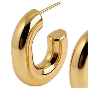 ต่างหู<span class=keywords><strong>ทรง</strong></span>ตัว C สุดเก๋ ดีไซน์<span class=keywords><strong>เรขาคณิต</strong></span>สแตนเลสทรง<span class=keywords><strong>กลม</strong></span> ให้ความรู้สึกสาม<span class=keywords><strong>มิติ</strong></span> - Product Image 3