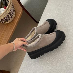 2026 Custom New Cow Suede <b>Waterproof</b> Anti-Slip Breathable Winter Warm Platform Uggs <b>Boots</b> for <b>Women</b> with Logo Ankle - Product Image 5