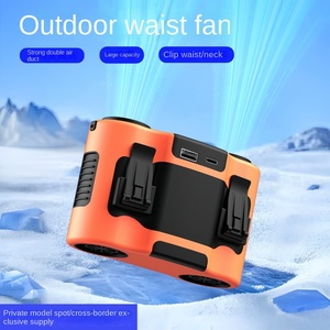 Nuevo Ventilador <span class=keywords><strong>de</strong></span> Cintura Portátil <span class=keywords><strong>de</strong></span> Doble Tubo con Gran Capacidad para Refrigeración al Aire Libre - Product Image 4