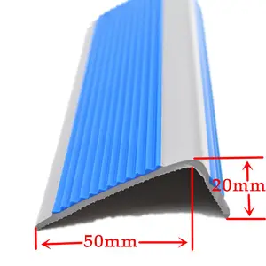 Bande en caoutchouc PVC flexible, 1 pièce, en forme de L, anti-glisse, nez d'escaliers