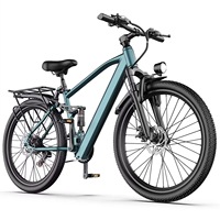Sepeda Kota Dewasa 26-inci 36V 8AH Baterai Lithium Transmisi 21-kecepatan Motor Hub Belakang Suspensi Ganda Rem Cakram Ganda Baja 250W