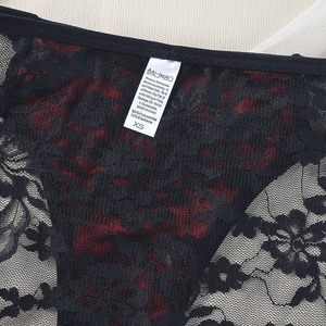 Comfortable Sexy Red Women Underwire Bra <strong>Set</strong> With <strong>Black</strong> <strong>Lace</strong> Panty and Bra <strong>Set</strong> - Product Image 6