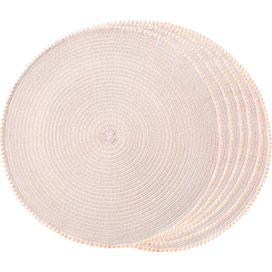 Ambe sonne 4er-Set Frische Sommer Türkis Baumwolle Untersetzer Runde Tischs ets Küchentisch 4 pc Hochzeit Tischset Papier Material - Product Image 1