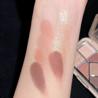Palette de fards à paupières Private Label, nouveau cadre rose, 9 couleurs, lumineuses, scintillantes, mates, cruelty-free, waterproof, minérales, haute pigmentation
