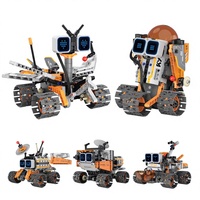 Ensemble de blocs de construction robot télécommandé cinq en un MOC, jouets créatifs à assembler soi-même, plastique ABS, personnalisable, pour cadeaux unisexes