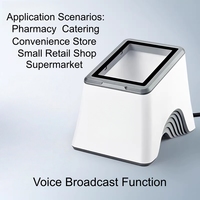 Scanners de codes-barres USB haute vitesse étanches avec décodage 1D 2D QR, lecteur Alipay WeChat Pay pour petites entreprises en stock