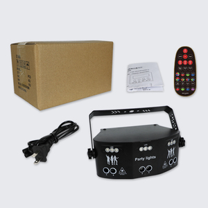 15 lumières laser stroboscopiques pour DJ, décoration, faisceau DMX, lumière LED disco, commande vocale pour boîte de nuit, fête à domicile, effets d'éclairage de scène - Product Image 5