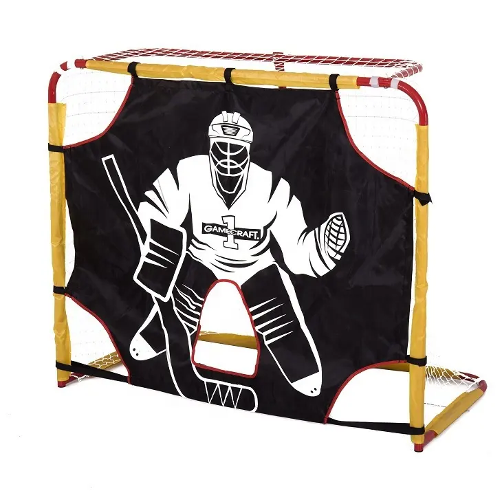 Anpassen Sport Hockey Goalie Ausrüstung Schieß ziel Stahl Hockey Ziel Übungs ziel Street Hockey Net Goalie Ziel