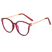 Lunettes optiques rétro UNOC, dernier modèle, pour femmes, verres transparents bloquant la lumière bleue, branches à ressort en métal, modèle TR90