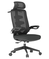 Chaise de bureau de conférence à dossier haut très vendue, avec appuie-tête réglable, chaise en mesh, chaise avec coussin en mousse