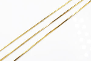 BZM 2022 or inoxydable 18 pouces or petite chaîne plat rétro collier 45x0.1 <span class=keywords><strong>cm</strong></span> - Product Image 3