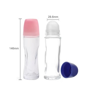 Wholesale Personal Care Empty Round Glass <b>Roller</b> Bottles Essential Oil 30ml 50ml <b>Large</b> Roll on Glass <b>Roller</b> Ball Perfume Bottles - Product Image 6