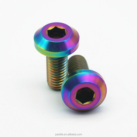 Baut OEM Titanium Berlapis Seng Baja/Kuningan Aluminium M5/M6/M8x10/12/15/20/25/30/35/40/50/60/70mm Sekrup Kepala Pan Kustom