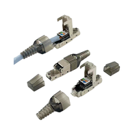 Enchufe sin herramientas blindado Cat6 Rj45 Stp Keystone Jack Enchufe modular Modulare RJ45 Cat.6A Schermato sin herramientas