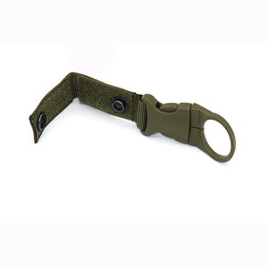 Sangle de fixation pour bouteille d'eau, équipement tactique, porte-boissons extérieur, capacité de charge 10 kg, couleur kaki, forme en D, matériau nickelé - Product Image 3