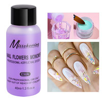 Bon prix Marque privée Nail Art Acrylique Liquide Monomère Sans Odeur Polymère Polonais Cristal Poudre Acrylique