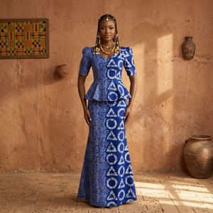 Tela Geotextil Africana Premium de Kumasi, Estampada y Tejida, de Peso Medio, para Moda Tradicional, OEM, ODM, Textil - Product Image 1