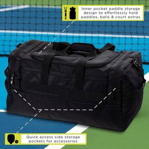 Muestra gratuita de mochila deportiva para pickleball, bolsa para 3-4 raquetas, bolsa para palas de pickleball - Product Image 3