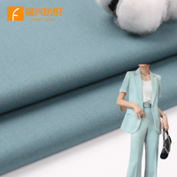 Tissu sergé double trame de haute qualité en polyester et rayonne extensible TR, tissu uni teint pour blazers pour garçons et filles