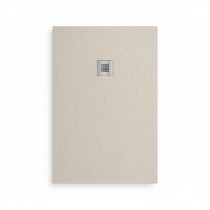 Plato de Ducha Rectangular Estasi de Hormigón 80 x 130 cm con Sistema de Drenaje para Baño - Product Image 3