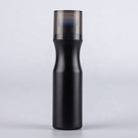Conteneur de peinture HDPE noir 100 ml avec logo personnalisé, faible MOQ, flacons vides en plastique souple avec embout éponge pour marqueurs, encres, perruques, masques faciaux