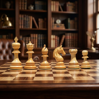 Piezas de Ajedrez Griego de Madera de Lujo de 4.33 Pulgadas para Juegos de Mesa y Torneos, Herramienta de Entretenimiento Divertida