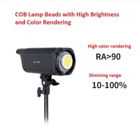 Kit d'éclairage professionnel de haute qualité 200W avec boîte à lumière, lampe de studio, lampe solaire LED pour enregistrement vidéo et lumière d'appoint avec trépied