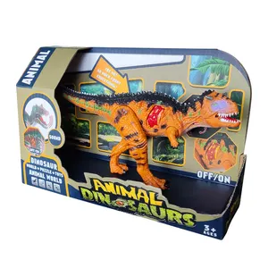 高品质活动关节逼真恐龙模型玩具，带声音咆哮模拟动物恐龙形象男孩礼品