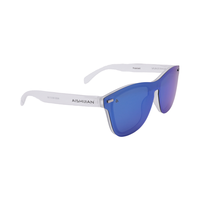 Lunettes de soleil de sport pour hommes Lunettes polarisées à lentille PC pour la pêche, le surf, l'eau et la conduite Montures transparentes légères en or blanc