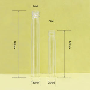 Tubes à essai en verre borosilicate de qualité alimentaire avec bouchon en plastique et aluminium, emballages pour boissons et alcool, bouteilles à liqueur - Product Image 2