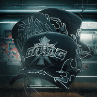 Casquette de baseball 2026 en stock Sech Negra Gorras Maestro Shifu personnalisée en daim à large bord avec logo 3D en strass et bord flamme, modèle Gorras Baez