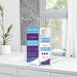 Gel penghilang bekas luka silikon 50g, penggunaan rumah efektif pembalut luka melembabkan memutihkan tanda peregangan kecantikan pribadi - Product Image 6