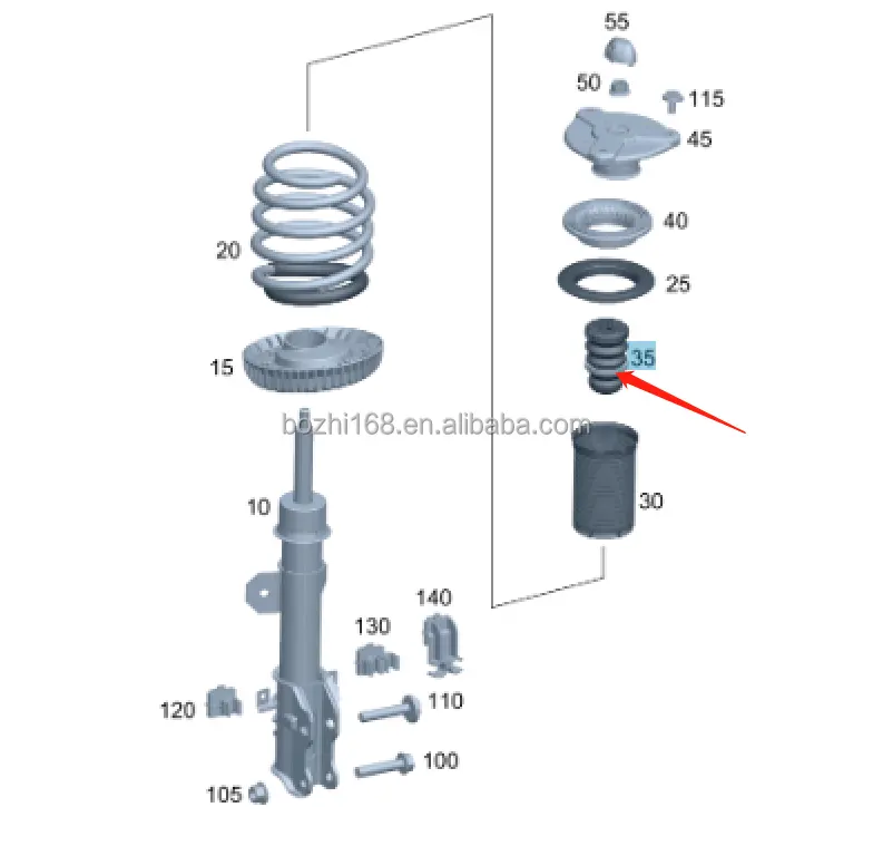 Per Mercedes Bnez VITO auto sistema di sospensione per auto tampone in gomma W447 OEM 4473211106