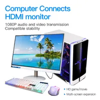 Vention 1080p DP Stecker zu HDMI Stecker Adapter Konverter DP Monitor zu HDMI Kabel 60Hz für PC Laptop HD Projektor