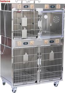 Cages vétérinaires en acier inoxydable, vétérinaire, oxygène, cage de soins infirmiers pour chiens et chats, clinique vétérinaire - Product Image 2