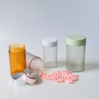 Flacon vide mat blanc cassé pour comprimés de multivitamines et compléments alimentaires 60 #   Emballage de flacon de 00 capsules 150 ml 300 ml