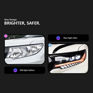 ขายตรงจากโรงงาน ไฟหน้ารถยนต์โตโยต้า ปราโด ปี 2018-2021 ชุดไฟหน้า LED โปรเจคเตอร์แบบ Quad พร้อมไฟ DRL Sequential - Product Image 3
