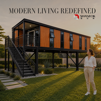 Maison conteneur modulaire démontable 20ft 40ft, Cabine modulaire, Hôtel capsule spatiale, Unité de logement préfabriquée pour complexe hôtelier et camping
